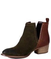 Diba True Stop By Suede Two Tone Western Booties