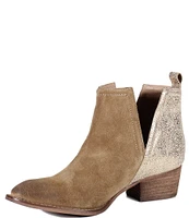 Diba True Stop By Suede Two Tone Western Booties