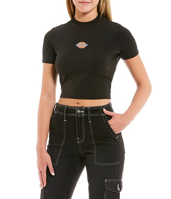 Dickies Crew Neck Cropped Logo Graphic T-Shirt