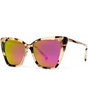 DIFF Eyewear Becky II Tortoise Polarized Cat Eye Sunglasses