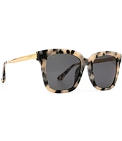 DIFF Eyewear Bella Leopard Polarized Sunglasses