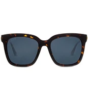 DIFF Eyewear Bella Polarized Oversized Square Sunglasses