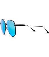 DIFF Eyewear Dash Blue Mirror Aviator Sunglasses