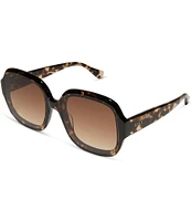 DIFF Eyewear Women's Seraphina 57mm Round Polarized Sunglasses