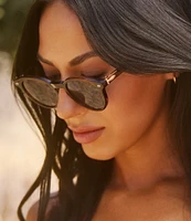 DIFF Eyewear x Yellowstone Women's Beth 50mm Sequoia Tortoise Polarized Round Sunglasses