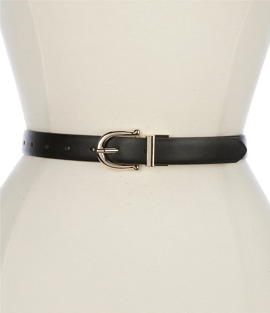 Dillard's 0.94 Status Reversible Faux Leather Belt