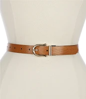 Dillard's 0.94 Status Reversible Faux Leather Belt