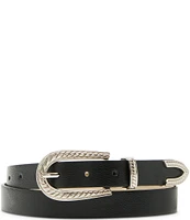 Dillard's 0.98#double; Engraved Buckle & 1.18#double; Braided Belt 2 For 1 Set