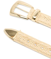 Dillard's 1.5#double; Braided Raffia Belt