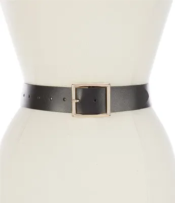 Dillard's 1.5#double; Square Classic Leather Belt