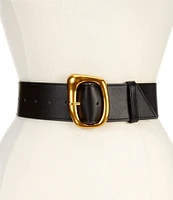 Dillard's 2.125#double; Wide Molten Stretch Leather Belt