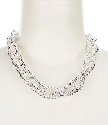 Dillard's Diamond Cut Chain Collar Necklace