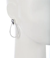 Dillard's Elongated Loop Clip-On Hoop Earrings