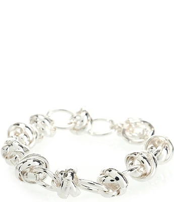 Dillard's Knotted Oval Chain Link Line Bracelet