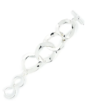 Dillard's Large Curb Link Metal Line Bracelet