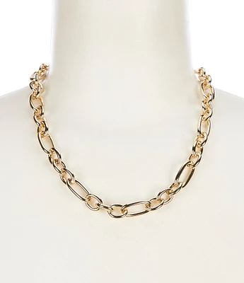 Dillard's Oval Link Short Gold Chain Collar Necklace