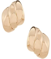 Dillard's Polished Three Row Metal Stud Earrings