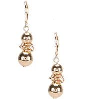 Dillard's Round Bead Double Drop Earrings