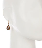 Dillard's Silk Teardrop Stone Drop Earrings