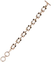 Dillard's Square Metal Link Chain Line Bracelet