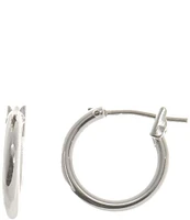 Dillard's Sterling Collection Small Hoop Sensitive Earrings