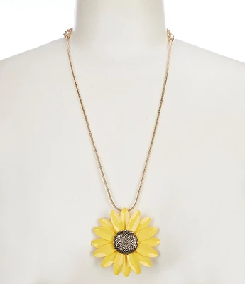 Dillard's Sunflower Strand Long Pendant Necklace