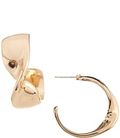 Dillard's Twisted Polished Metal Hoop Earrings