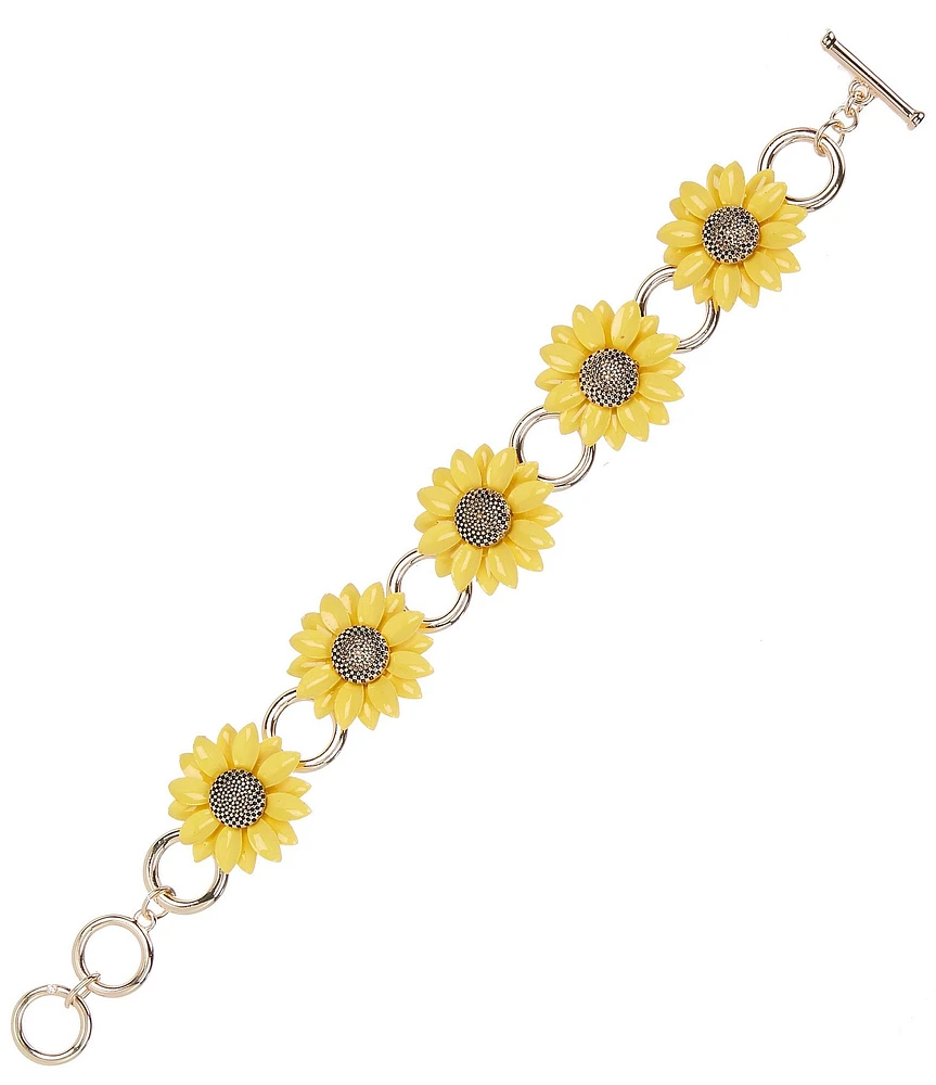 Dillard's Yellow Sunflower Line Bracelet