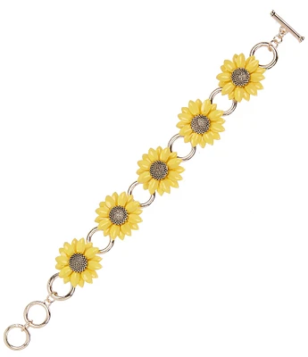 Dillard's Yellow Sunflower Line Bracelet