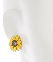 Dillard's Yellow Sunflower Stud Earrings