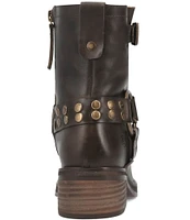 Dingo Anarchy Leather Studded Moto Booties