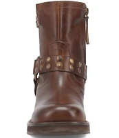 Dingo Anarchy Leather Studded Moto Booties