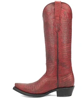 Dingo Athena Crocodile Embossed Leather Western Boots