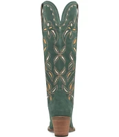 Dingo Bandelera Suede Laser Cut Western Boots