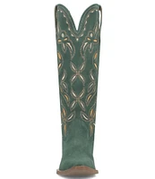 Dingo Bandelera Suede Laser Cut Western Boots