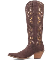 Dingo Bandelera Suede Laser Cut Western Boots