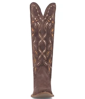 Dingo Bandelera Suede Laser Cut Western Boots