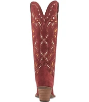 Dingo Bandelera Suede Laser Cut Western Boots