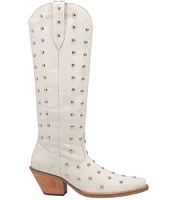 Dingo Broadway Bunny Leather Studded Tall Western Boots