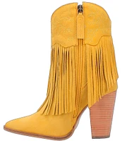 Dingo Crazy Train Fringe Suede Western Boots