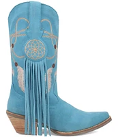 Dingo Day Dream Embroidered Suede Mid Western Boots