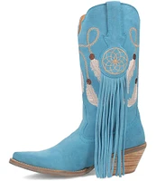 Dingo Day Dream Embroidered Suede Mid Western Boots