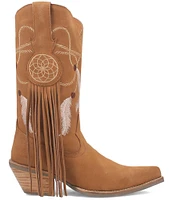 Dingo Day Dream Embroidered Suede Mid Western Boots