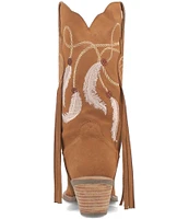 Dingo Day Dream Embroidered Suede Mid Western Boots