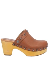 Dingo Deadwood Leather Platform Clogs