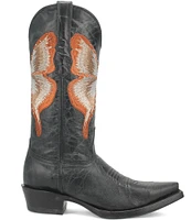 Dingo Duchess Distressed Leather Butterfly Western Boots