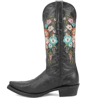 Dingo Duchess Distressed Leather Butterfly Western Boots