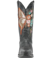 Dingo Duchess Distressed Leather Butterfly Western Boots