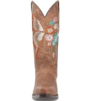 Dingo Duchess Distressed Leather Butterfly Western Boots