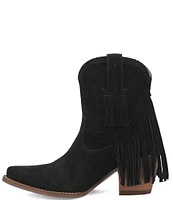 Dingo Fandango Suede Fringe Western Booties